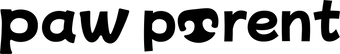 Black 'paw parent' text on a white background